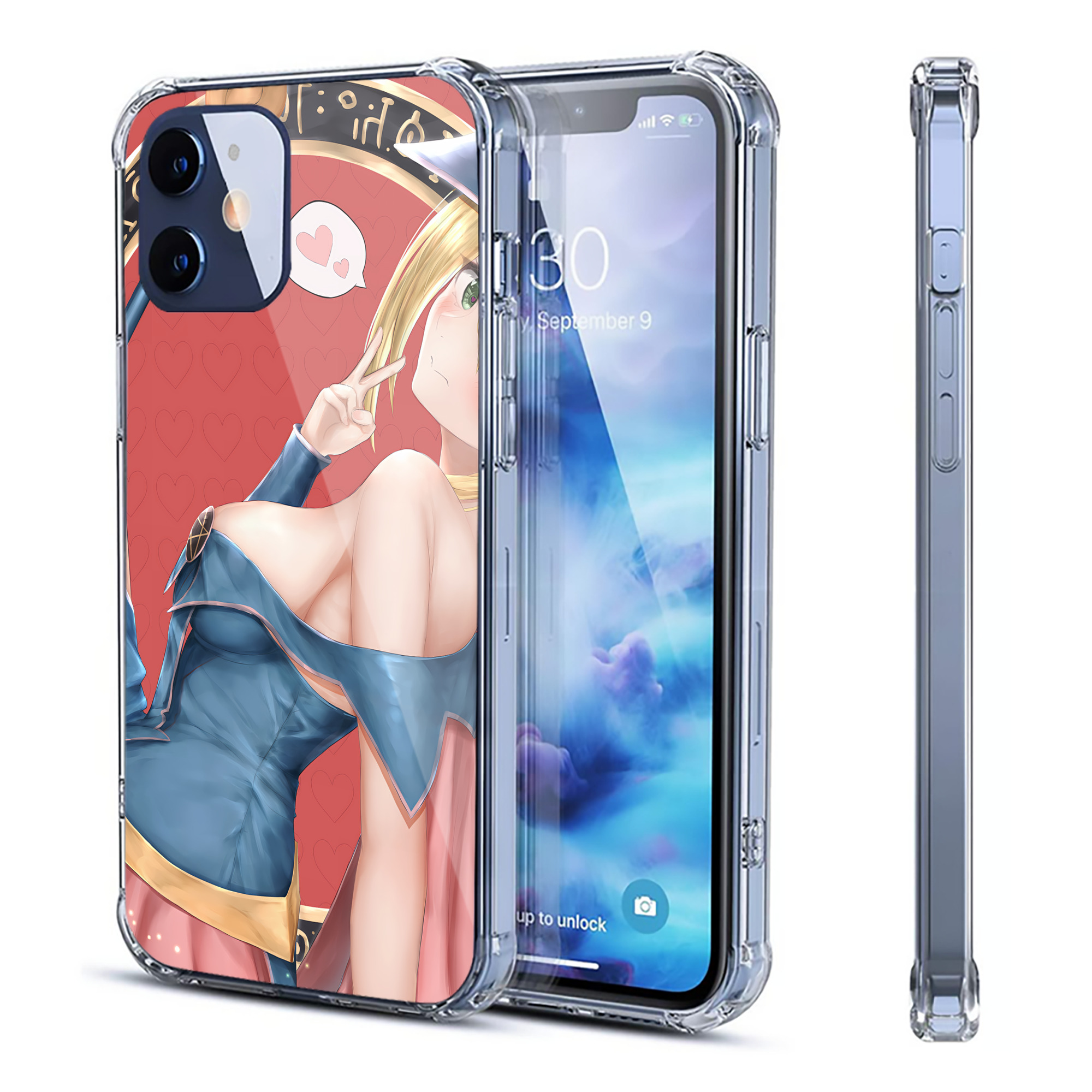 （画像用） 遊☆戯☆王 Yu-Gi-Oh! 【iPhone 12シリーズ対応】透明スマホケース（クリアソフトケース）